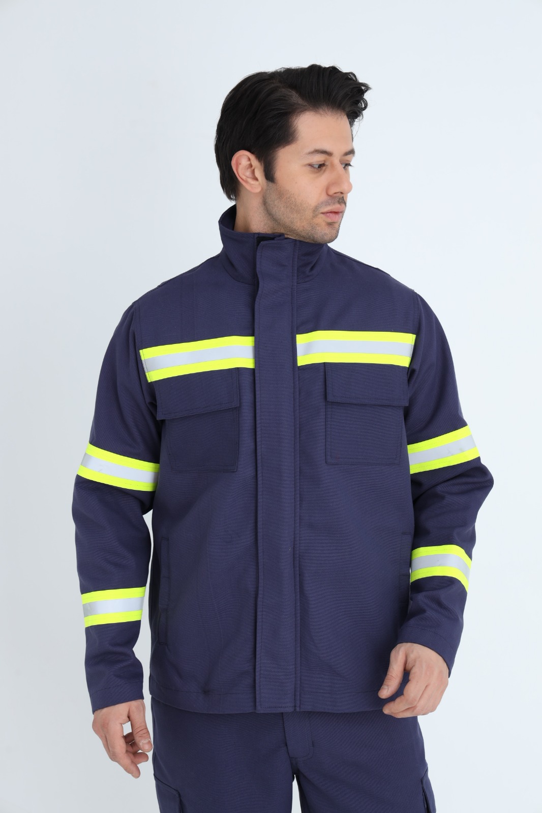 YRN-3003 Kaynak sıçramalarına karşı koruyucu takım ceket & pantolon 