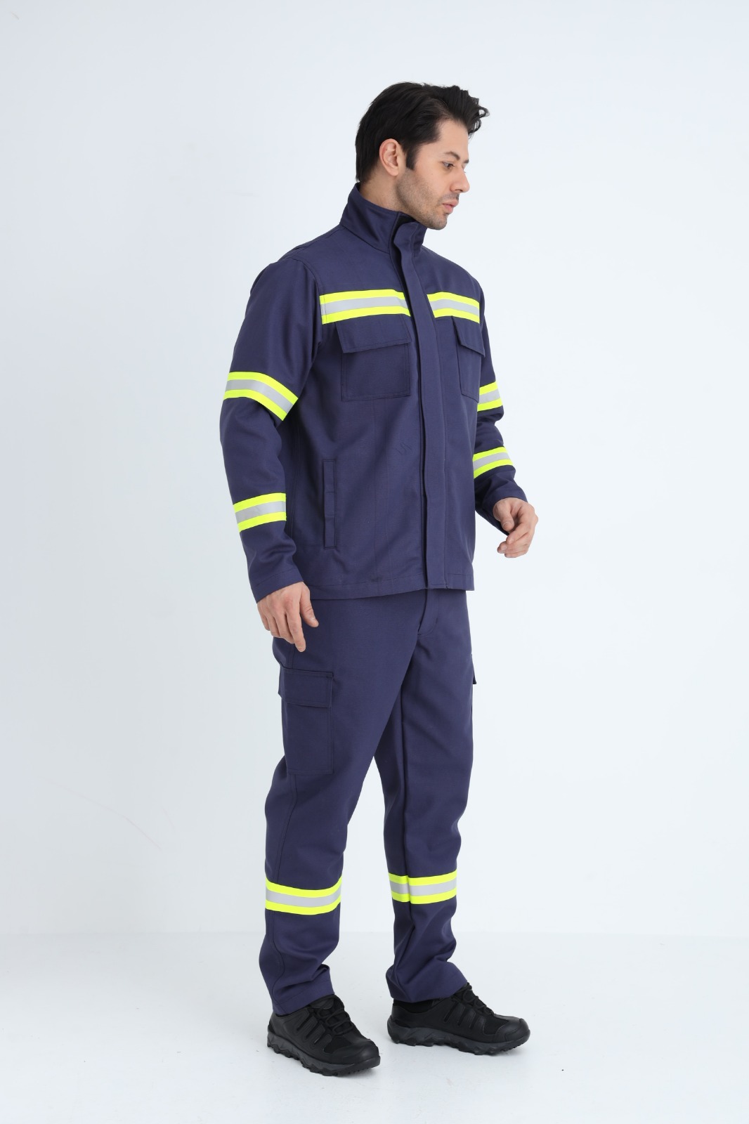 YRN-3003 Kaynak sıçramalarına karşı koruyucu takım ceket & pantolon 