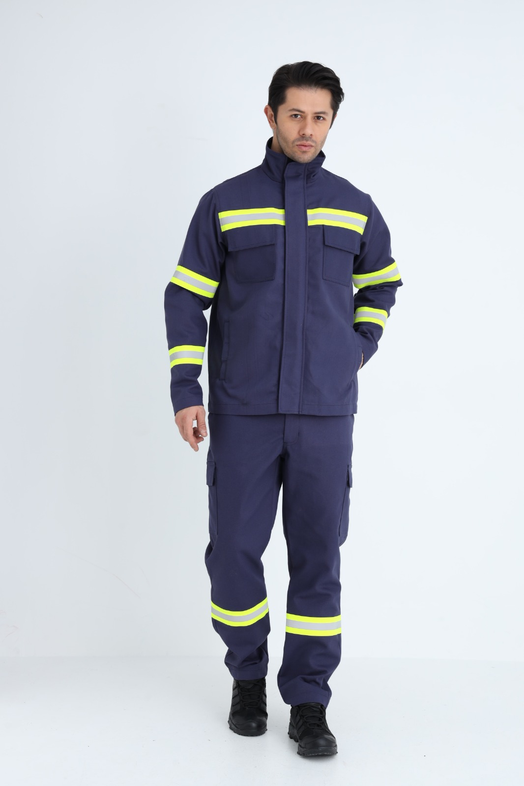 YRN-3003 Kaynak sıçramalarına karşı koruyucu takım ceket & pantolon 