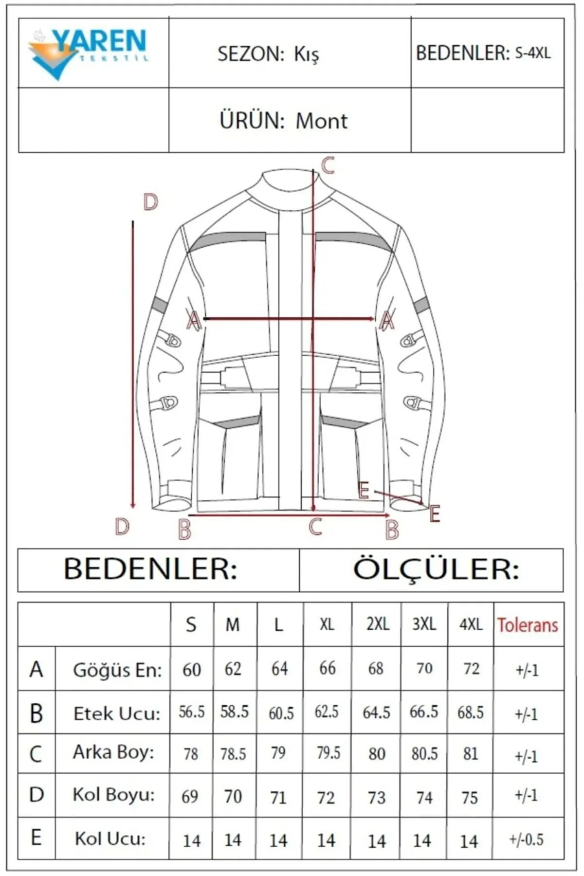 YRN-6081 Mont Pantolon Motokurye Takım