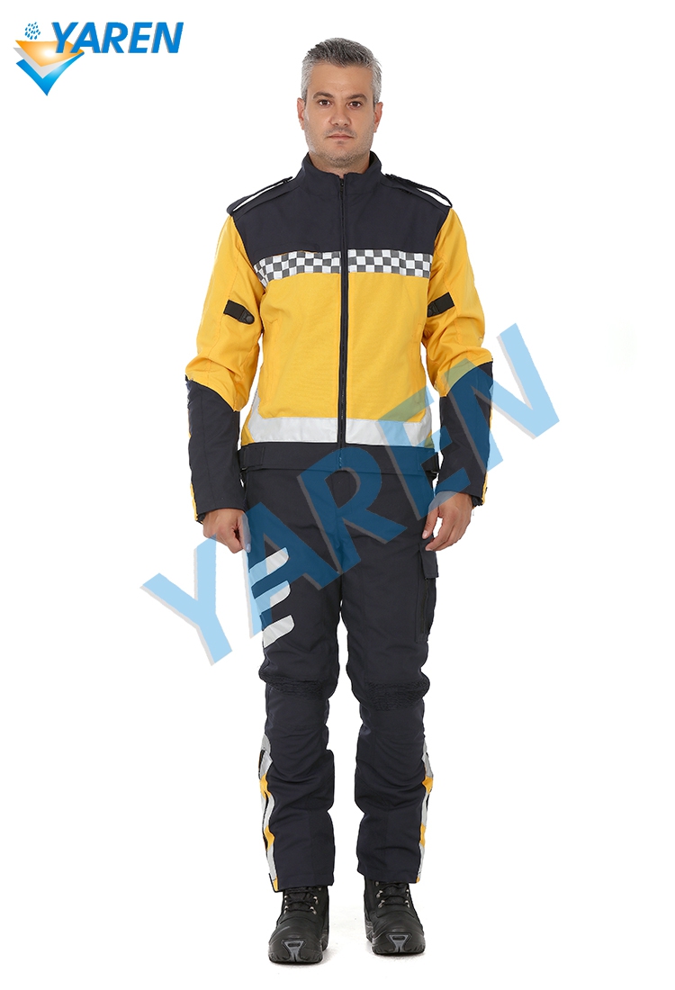 YRN-2294 112 Acil Sağlık Motosiklet Kıyafeti  Mont Pantolon Takım