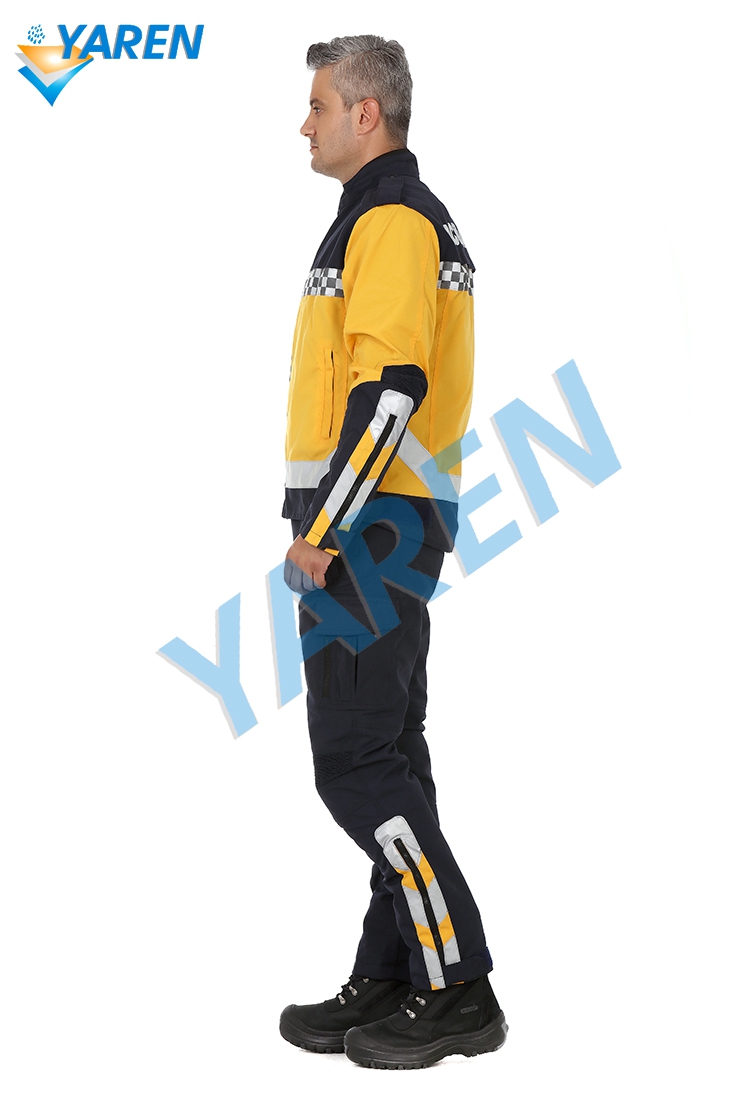 YRN-2294 112 Acil Sağlık Motosiklet Kıyafeti  Mont Pantolon Takım