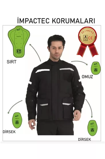 YRN-1493 Kışlık Moto Kurye Mont 