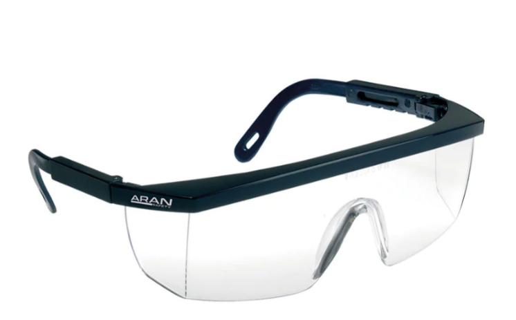 Aran Safety Beyaz Lens Koruyucu Gözlük (Antı-Fog)