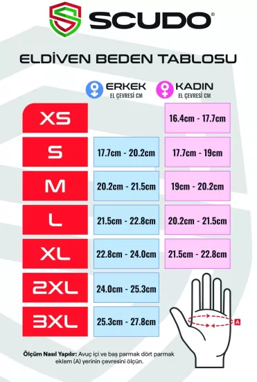 Scudo Kısa Parmak Yazlık Motosiklet Eldiveni