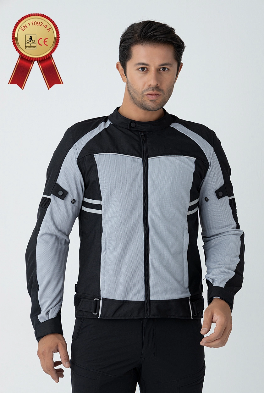 Ce Belgeli Korumalı Yazlık Motorcu Mont