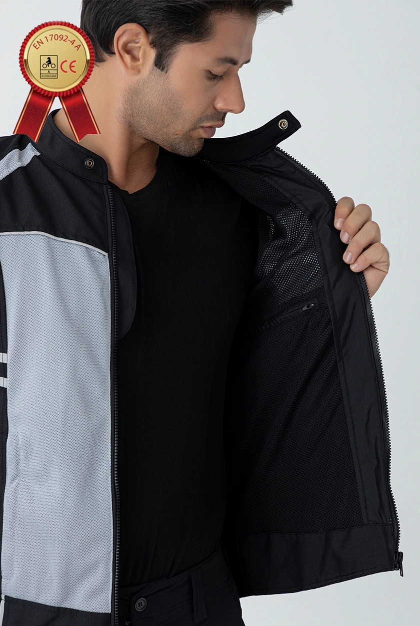 Ce Belgeli Korumalı Yazlık Motorcu Mont